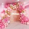 172Pcs Pink Balloon Garland Arch Kit - Pink Party Decorations with Pastel Macaron Pink White Gold and Starburst Foil Balloons for Birthday Baby Bridal Shower Wedding Valentine's Decorations